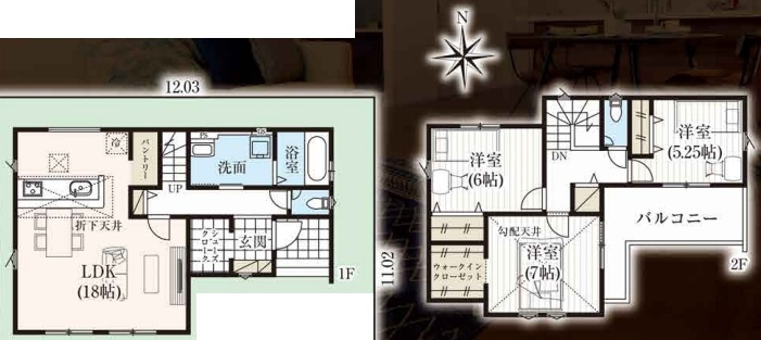 桶川市下日出谷　18期　新築一戸建て　グラファーレ01の間取り|【全1棟・1号棟】桶川市下日出谷　18期　新築一戸建て　グラファーレ01・3LDK・土地面積132.63m2・建物面積97.71m2