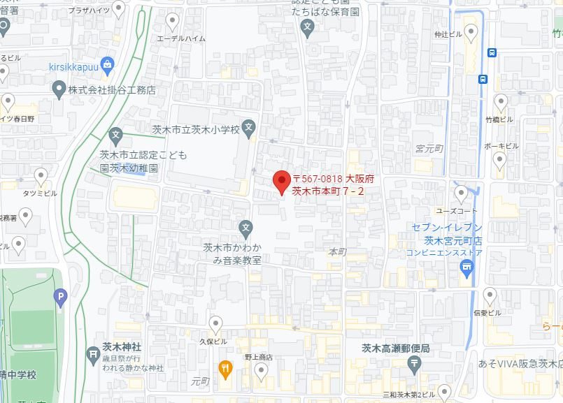 RoyalMaison茨木（ロイヤルメゾン茨木）の地図