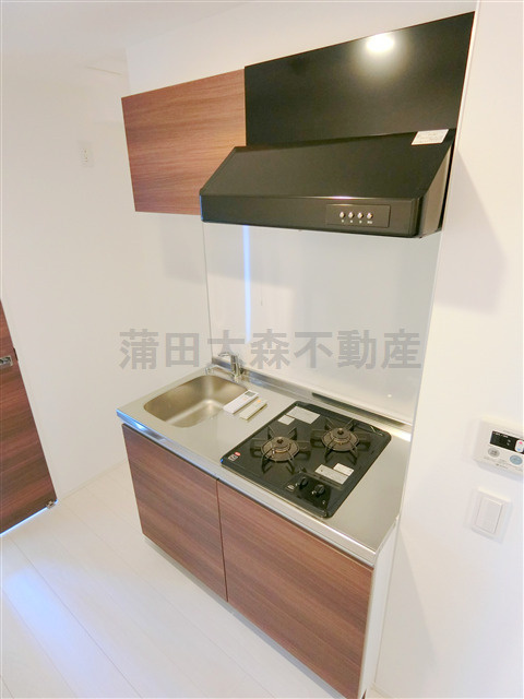 サニークレスト蒲田WESTのキッチン|２口ガスシステムキッチン　
