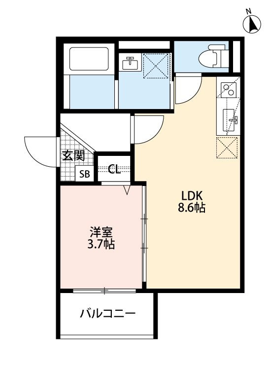 ユーヴェ常光寺の間取り