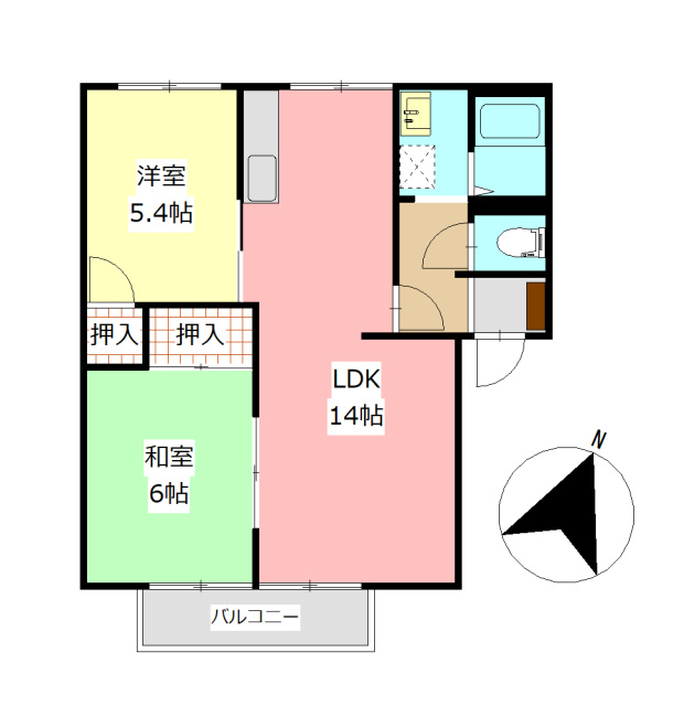 サンフォートNAKAMURAの間取り