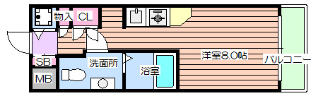 【間取り】 | エスリード御堂筋梅田