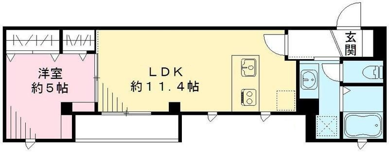 Ｓｏｕｔｈ　Ｓｉｄｅ　１１　サウスサイドイレブンの間取り|間取りです。