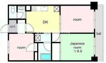 三田西小岩ガーデンの間取り|【間取り図】3DK・空室ですのでいつでも内覧が可能です