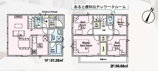 福岡市東区塩浜第６　1号棟の間取り
