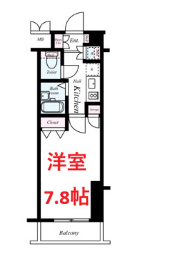 【間取り】 | Verona 大井南 Lusso Grande | 洋室7.8帖です