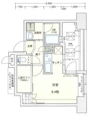 アクタス大手門Ⅱの間取り