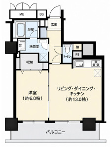 ブランズタワー・ウェリス心斎橋NORTHの間取り