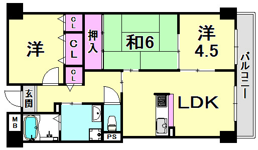 エスペラール神戸の間取り