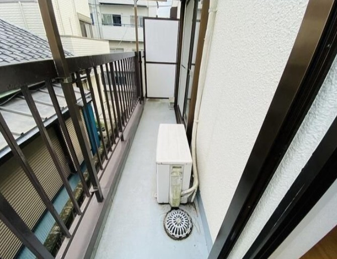 トキコーポＡ棟のバルコニー