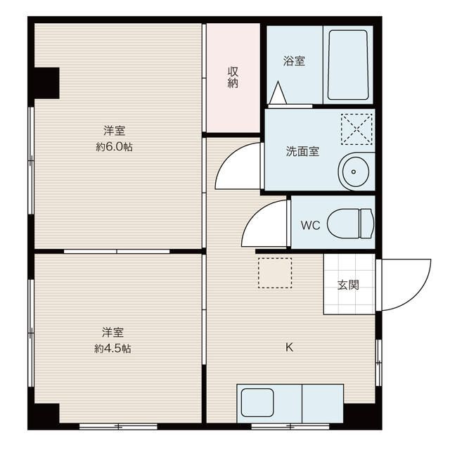 トキコーポＡ棟の間取り