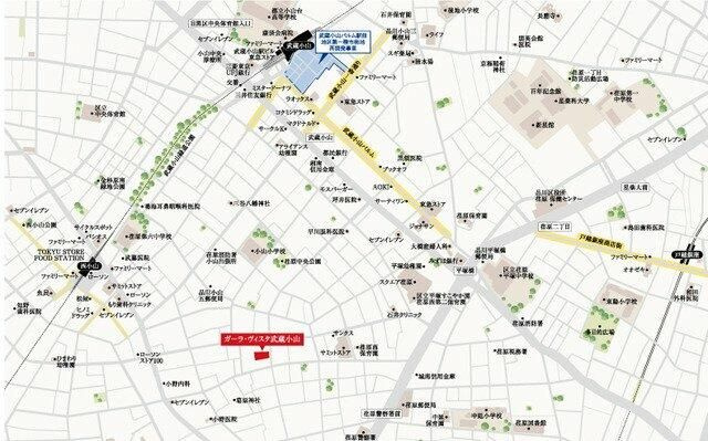 ガーラ・ヴィスタ武蔵小山の地図