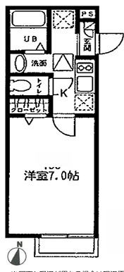 渋谷区笹塚１丁目のアパートの間取り
