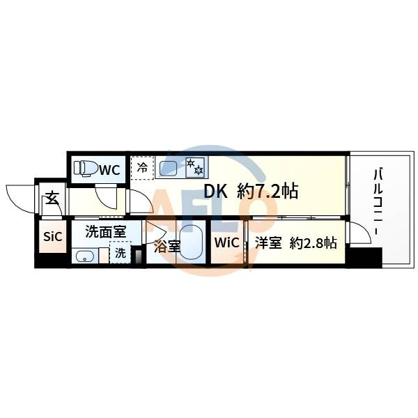 コンフォリアリヴ新大阪キューの間取り|コンフォリア・リヴ新大阪Q　間取り