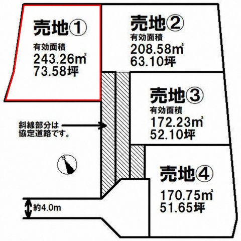 今泉町土地の土地図