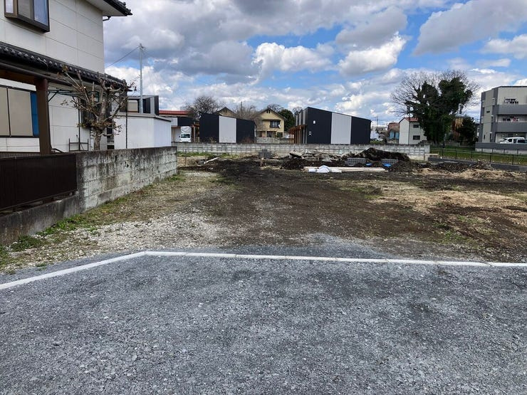 今泉町土地の外観