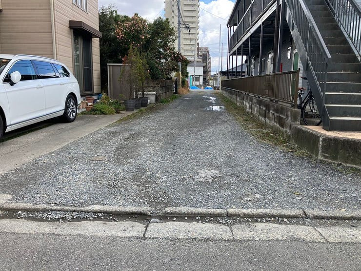 今泉町土地の前面道路含む現地写真