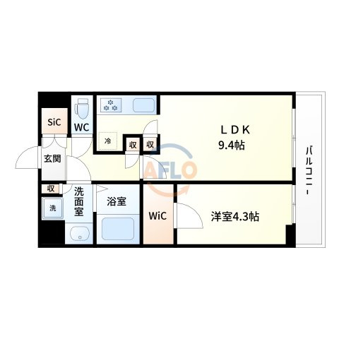 コンフォリア江坂広芝町の間取り|コンフォリア江坂広芝町　間取り