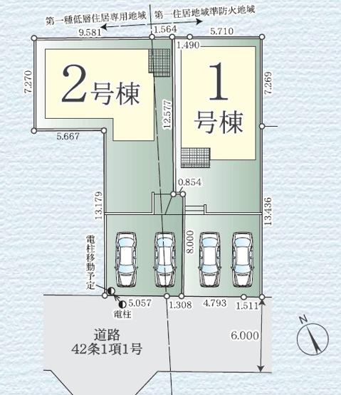【区画図】 | 伊勢原市桜台　全２棟　新築住宅