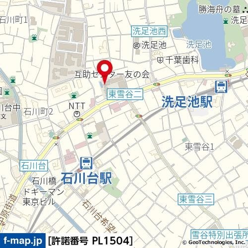 プログレス洗足池の地図
