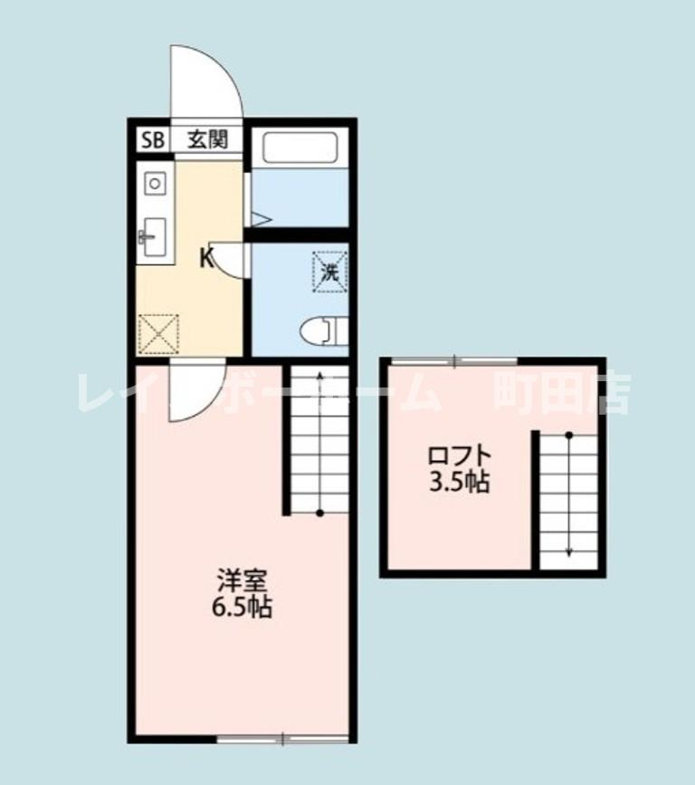 メゾンスーリール弐番館※初期費用分割あと払いサービス利用可能物件の間取り