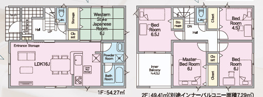 福岡市東区和白第１１　1号棟の間取り