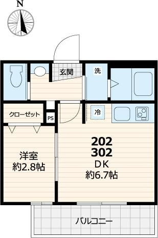 サクラブルームの間取り