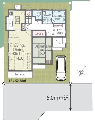 桶川市加納　01期R　中古一戸建ての区画図|1号棟