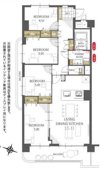 【間取り】 | アーバンシティ新宿　中古マンション