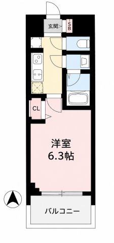 プレサンス名古屋幅下ファビュラスの間取り