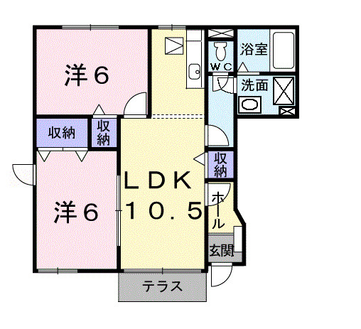 【間取り】 | ヴィオレット貴志Ⅰ