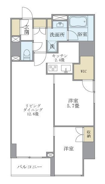 プランドール水天宮の間取り|間取りです。