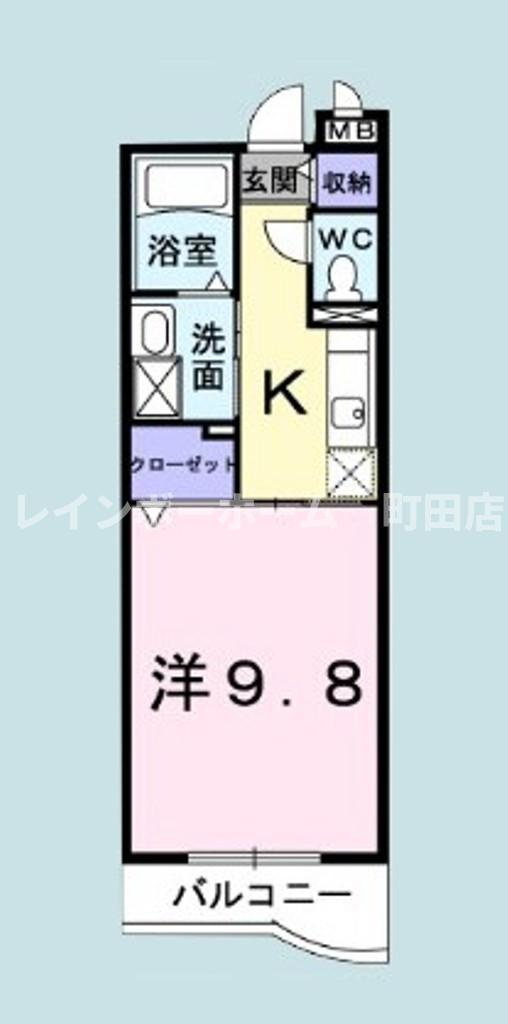 キャピタル　ヴァーチュ※初期費用分割あと払いサービス利用可能物件の間取り