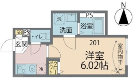 カインドネス所沢久米の間取り