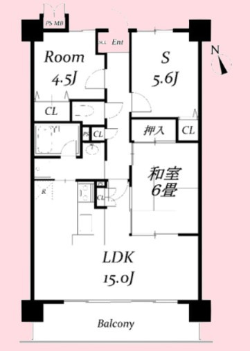 エテルノ豊春の間取り