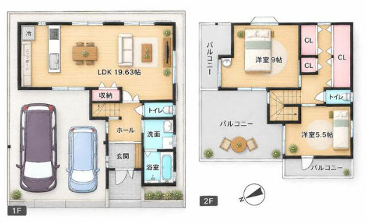 甲田3丁目戸建の間取り