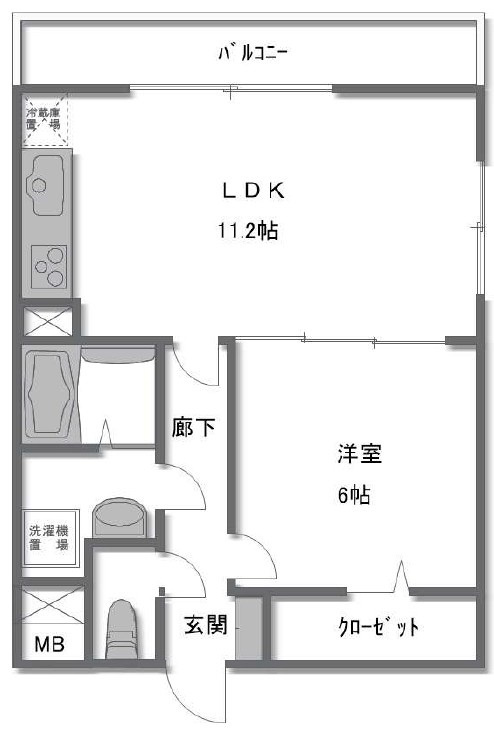 ヴィラ南品川の間取り|間取りです。