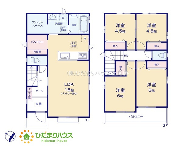 北本市本宿２丁目40番　新築戸建　ハートフルAの間取り