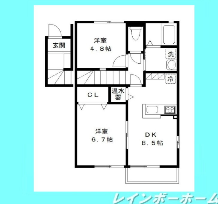 担当エリアのルームアドバイザーが直接対応いたしますの間取り
