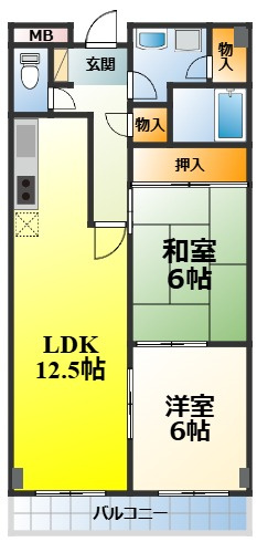 YFヒルズ宮山の間取り