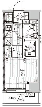 【間取り】 | PREMIUM CUBE 品川大崎 | 間取り図