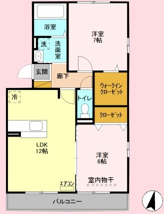 プリムヴェール　十番館の間取り