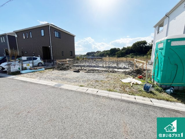 愛知郡愛荘町長野　第9期　新築一戸建ての外観|現在の進捗状況です！順調に作業進行中、完成が待ち遠しいです！詳細の間取り等、お気軽にお問い合わせください！