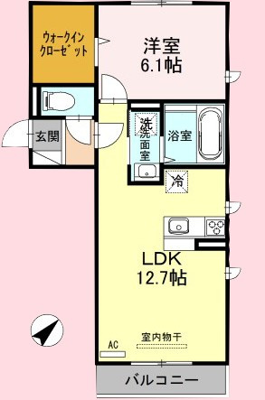 プルミエール大宮七里　Ａの間取り