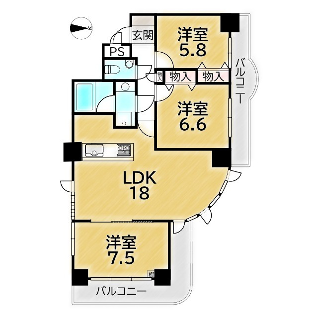 フォルム洛北の間取り