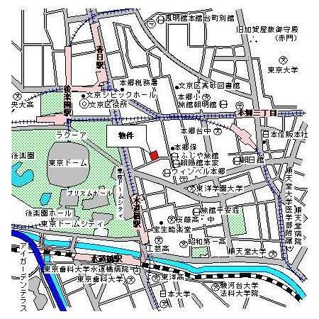 パークキューブ本郷の地図