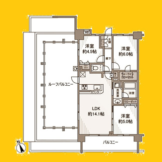 【間取り】 | ファインスクエア東白楽１