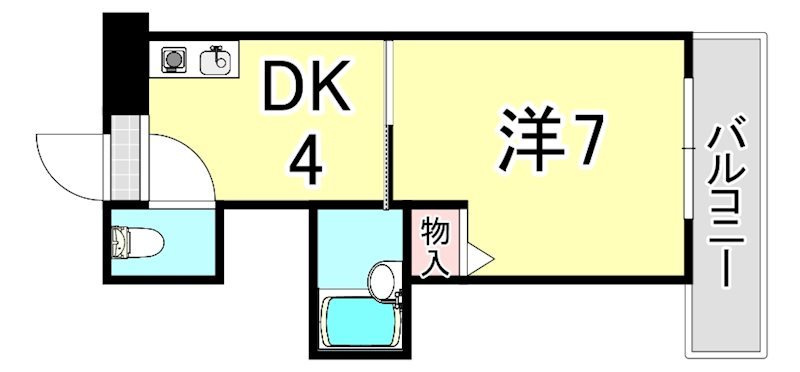 ジュネス南塚口の間取り