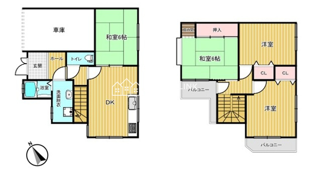 和泉市箕形町4丁目　中古戸建の間取り