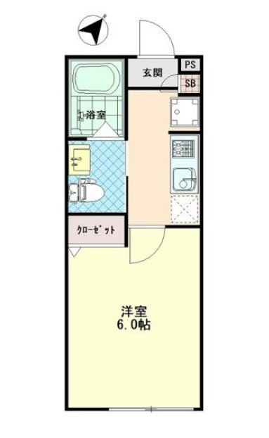 クエスト稲毛の間取り